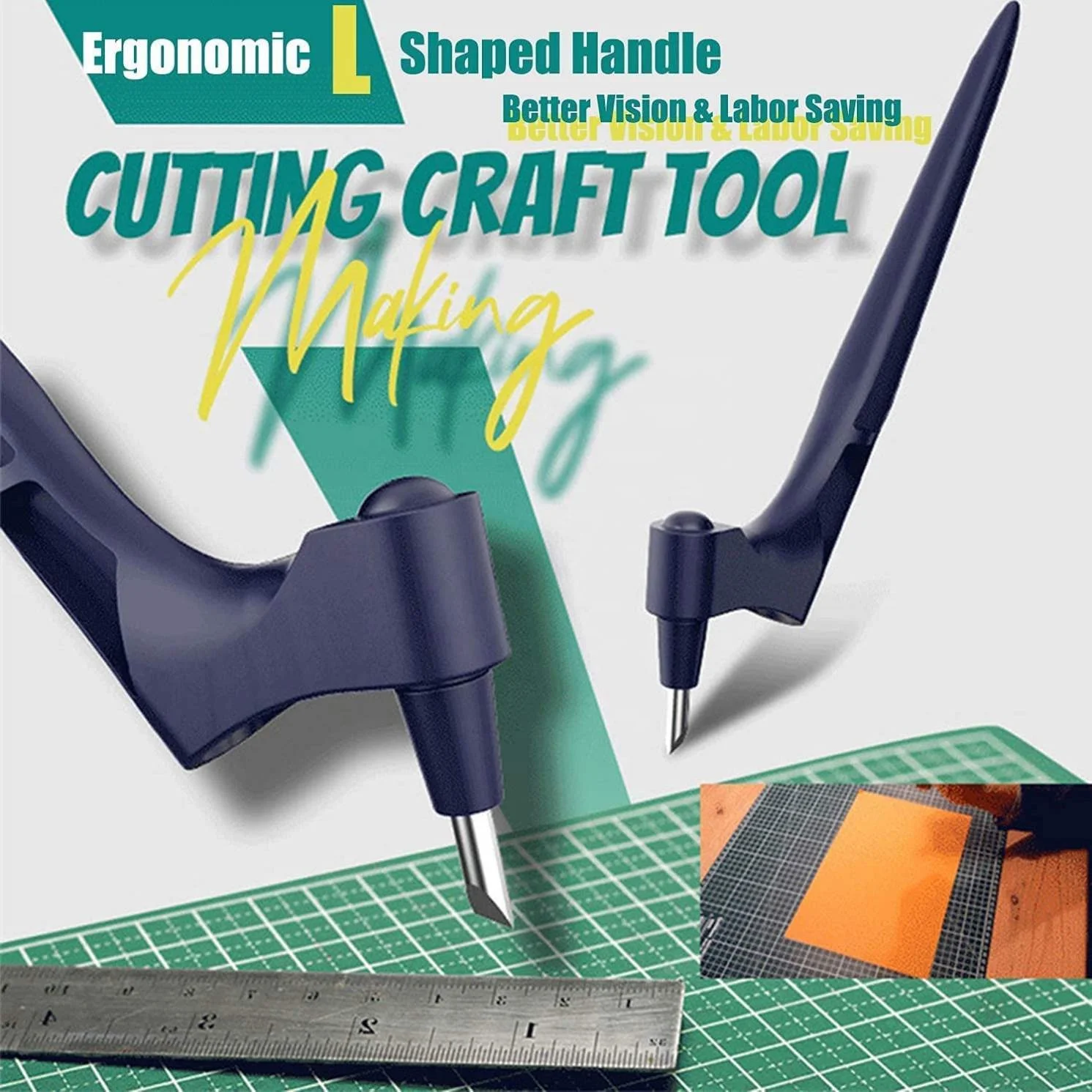  Craft Cutting Tools 360 Degree Rotating Blade Stainless Steel Knife Precision Carving Gyro Cutter Tool