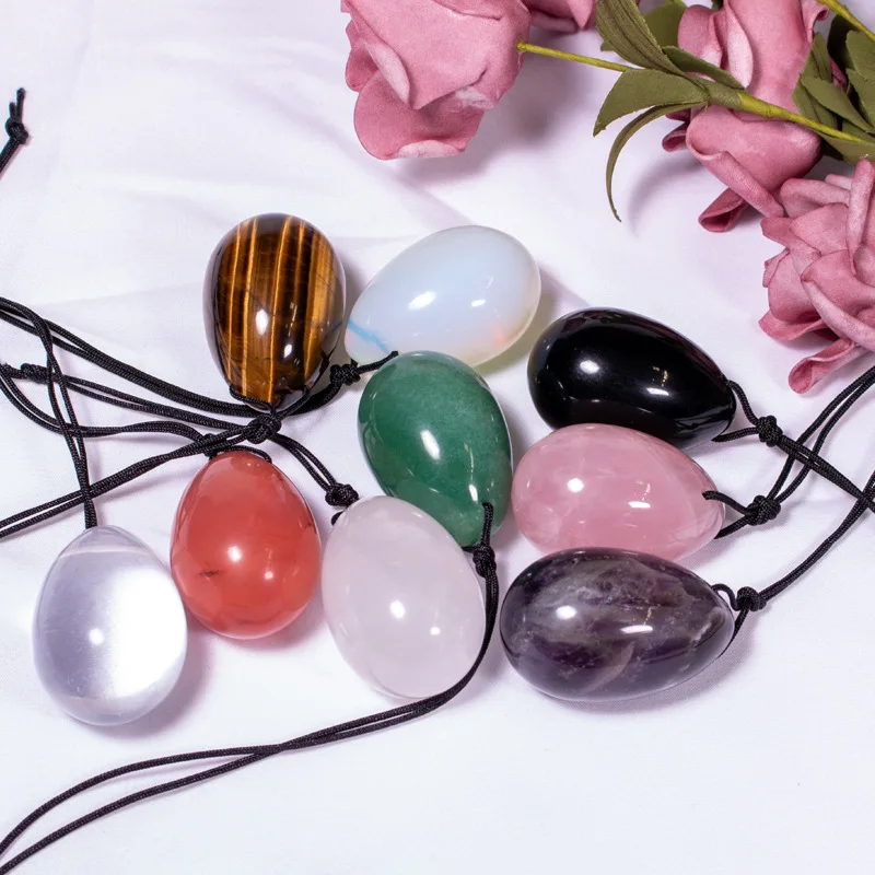 100% Natural Jade Yoni Eggs set Bulk Natural Gemstone Jade Eggs For Women Kegel