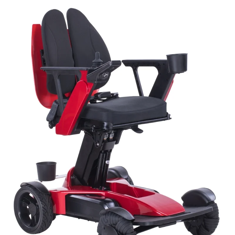 Elite Electric Mobility Aid for Seniors  with Height-Adjustable Seating, 3D Wing Backrest, Safety Harness, LED Illumination