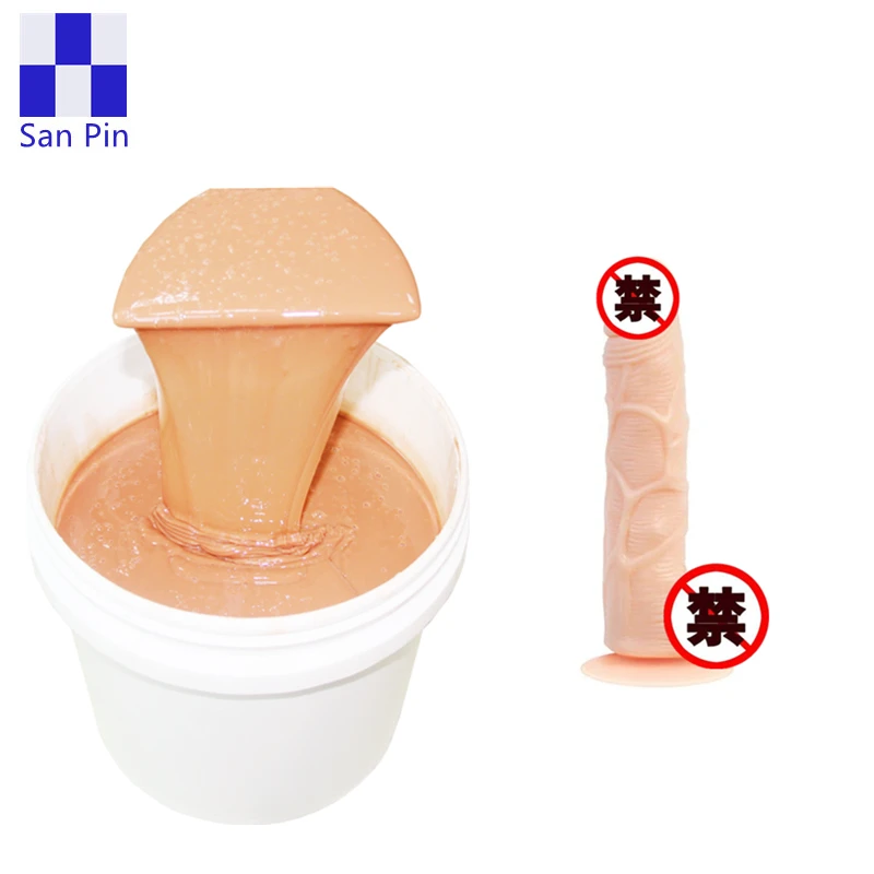 Soft RTV2 liquid silicone rubber for penis/dildo making