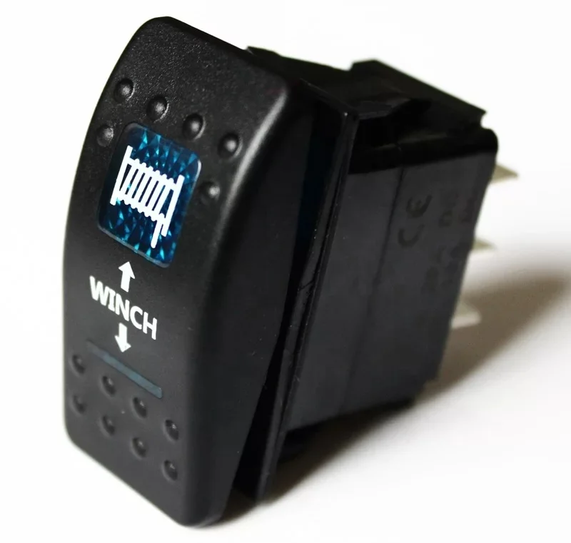 12 volt 20a dc & 24v 10a 7 pin on-off-on dual led light rocker switch for car/bus/marine