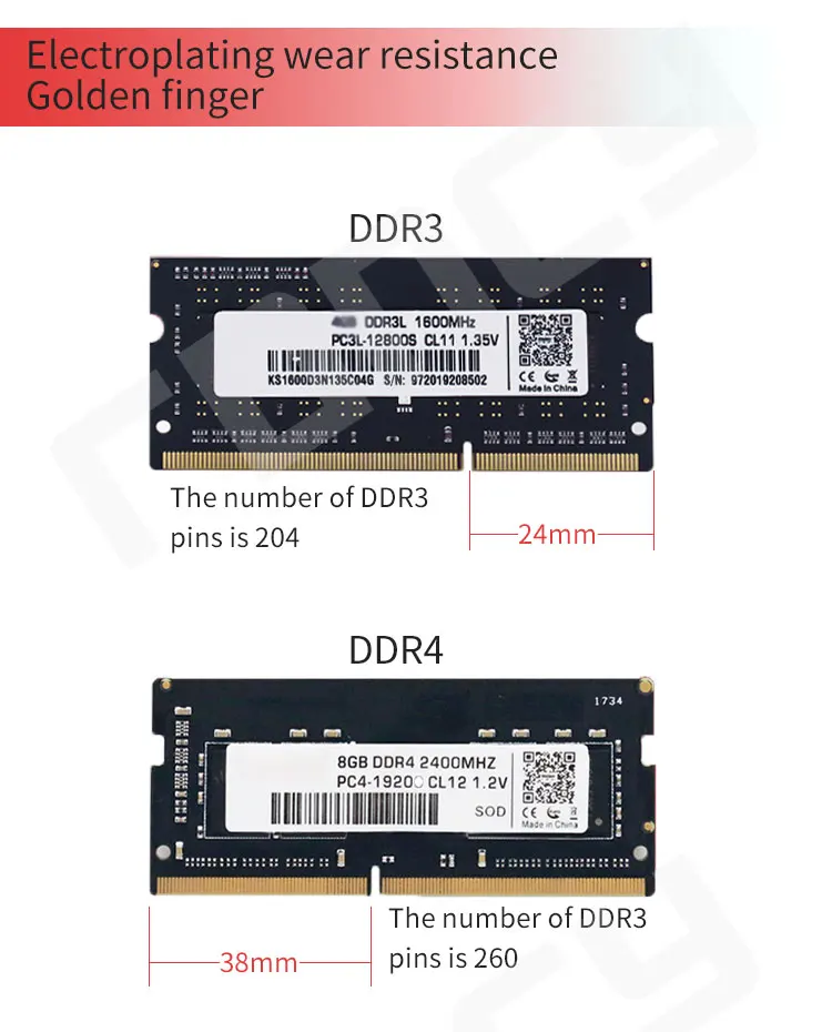 Three-year warranty Rcjswb-GBR4 4GB 8GB 16GB DDR4 260pin SODIMM computer ram memory