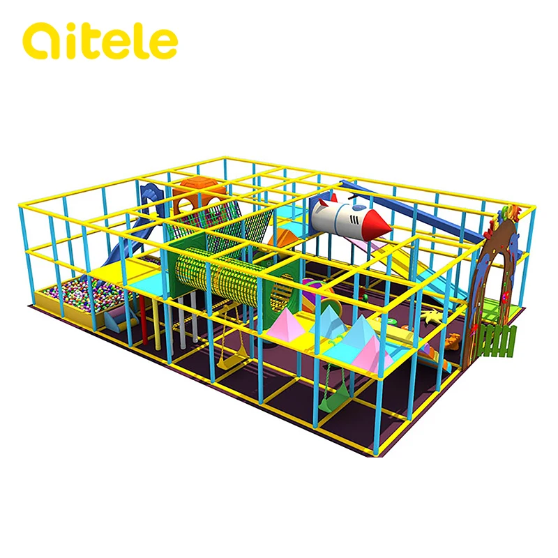 Kids safe used indoor playground business equipment for sale