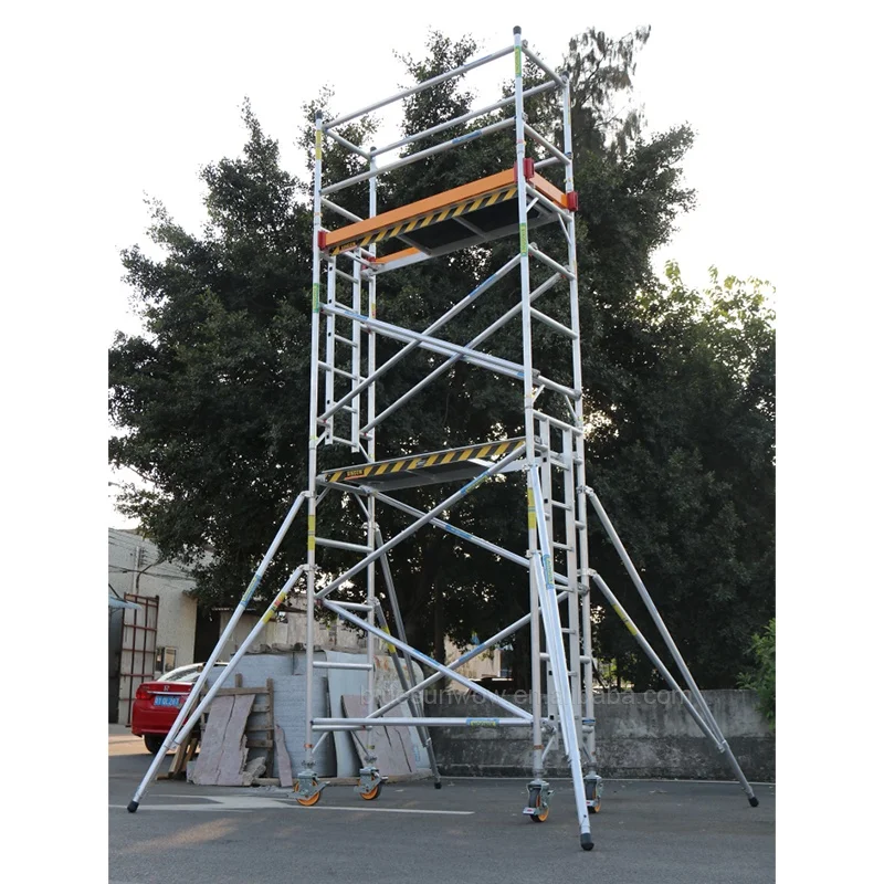 Mobile 2m Scaffolding/ladder With Scaffolding Light Weight Frame For Sale Inner Building Construction Frame Scaffolding