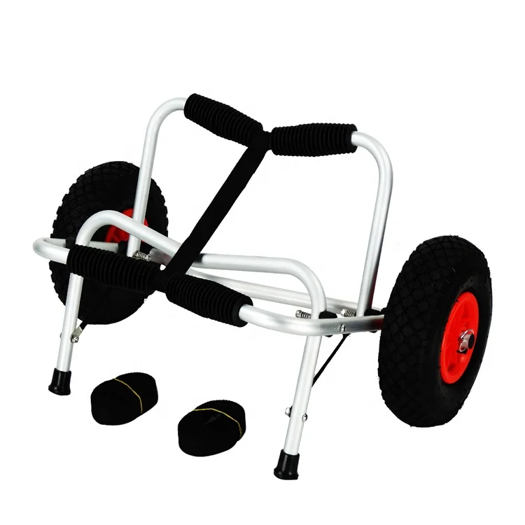Customized Kayak Accessories Stainless Steel Adjustable Aluminum Canoe Cart Kayak Trolley Cart