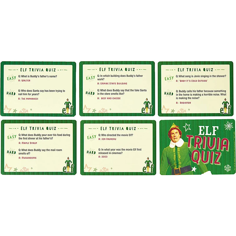 Buddy The Elf Trivia Quiz Game paper cards wholesale Vietnam supplier OEM factory