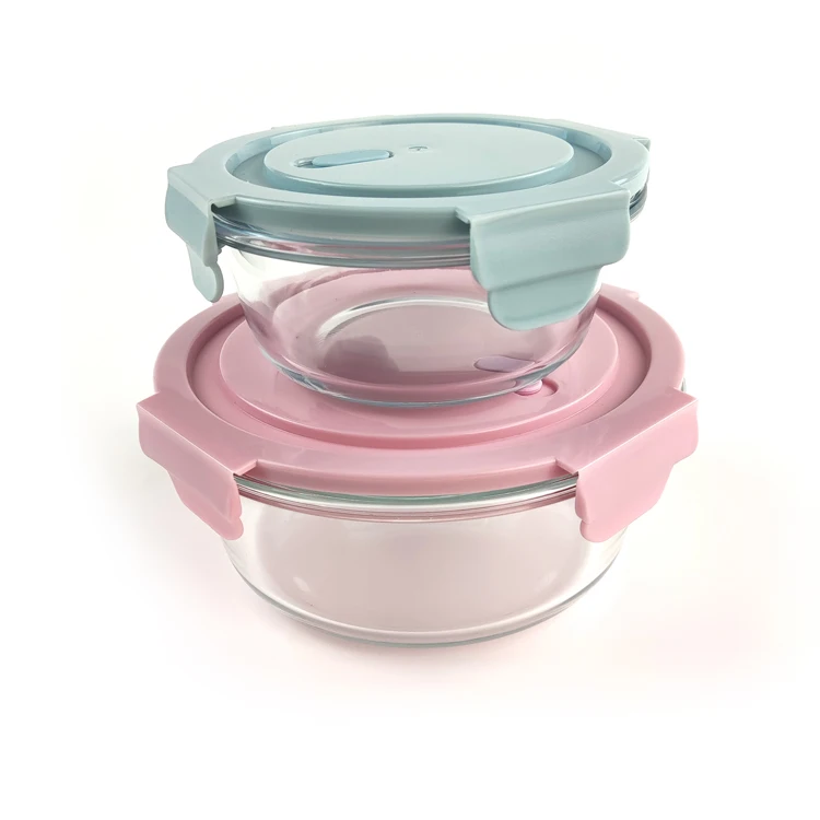 
Hot Promotion Glass Lunch Box Color Gift Set In Stock 