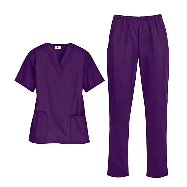 Manufacturer wholesale custom elastic quick-drying dental dentist overalls nurse surgical gown hospital short-sleeve scrubs suit