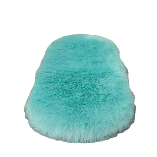 3ft x 2ft Heart-shaped soft faux sheepskin fur carpet Upholstered plush home sofa,  Sheep Skin Carpet Floor Mat