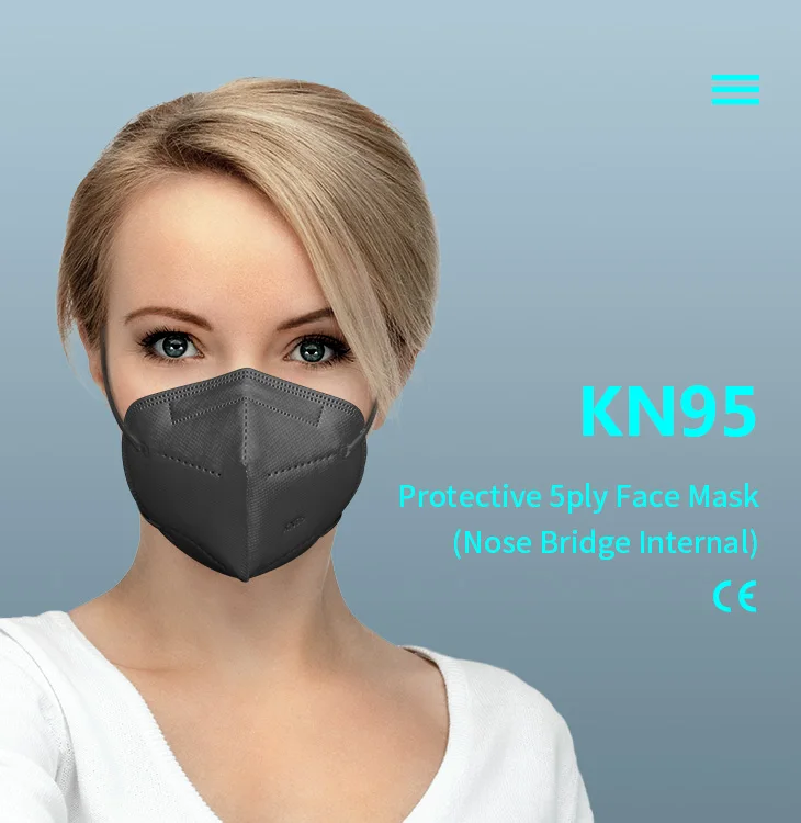Защитный mascarillas, 50 шт в наборе, черная маска для использования в медицинских целях 5ply уход за кожей лица сорт цветные хирургические принтами НОВЫЙ ушной крючок 4ply Kn95 маска