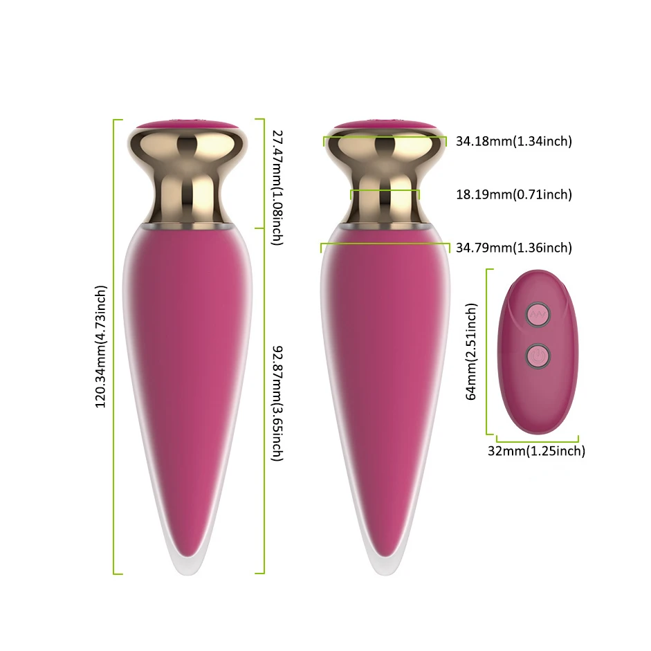 Free Custom Box - Anal Vibrator Vagina Pussy Vibrating G-Spot Massager Butt Plug Prostate Silicone Adult Sex Toys