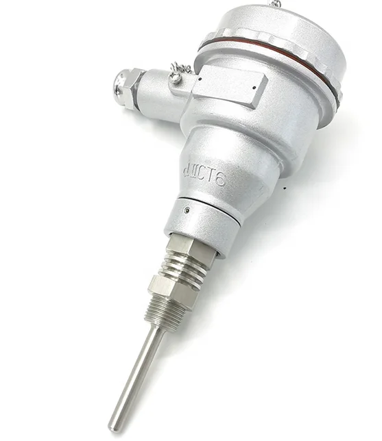 Explosion-proof armored platinum thermistor PT100 temperature sensor probe thermocouple K-type integrated temperature transmitte