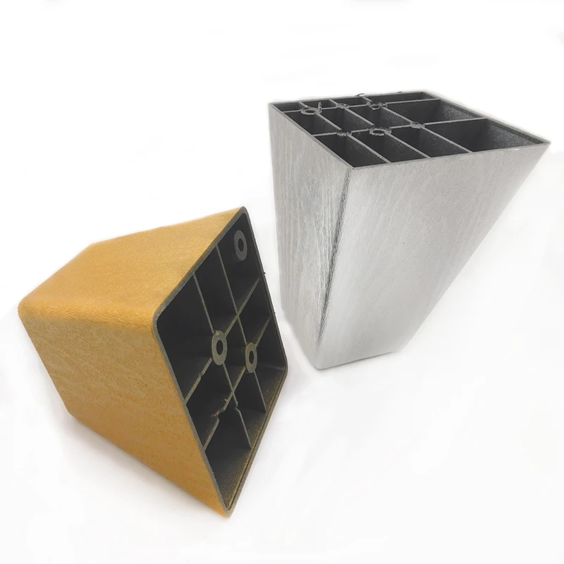 Hardware Accessories Cast Plastic Furniture Chrome Silver Rose Gold Sliver Legs Sofa Foot Legs