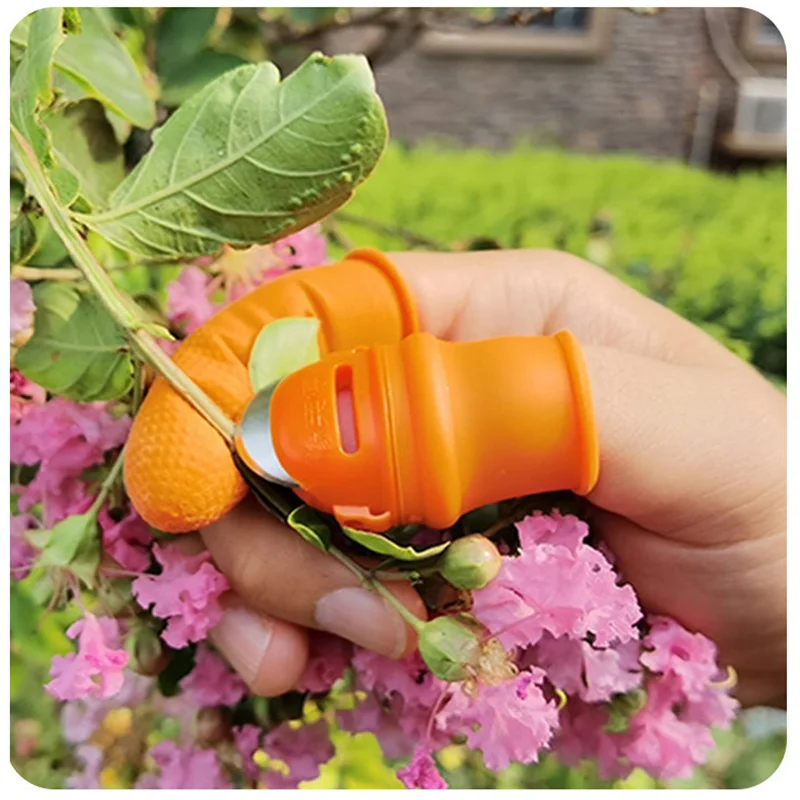 Gardening Silicone Thumb Knife Finger Protector Vegetable Harvesting Knife Garden Tools