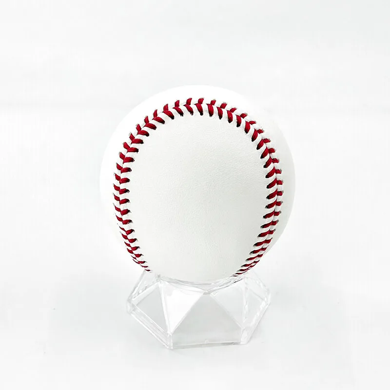 Оптовая продажа 9 дюймов белые мячи из воловьей кожи хлопковые пробковые спортивные Бейсбольные тренировочные