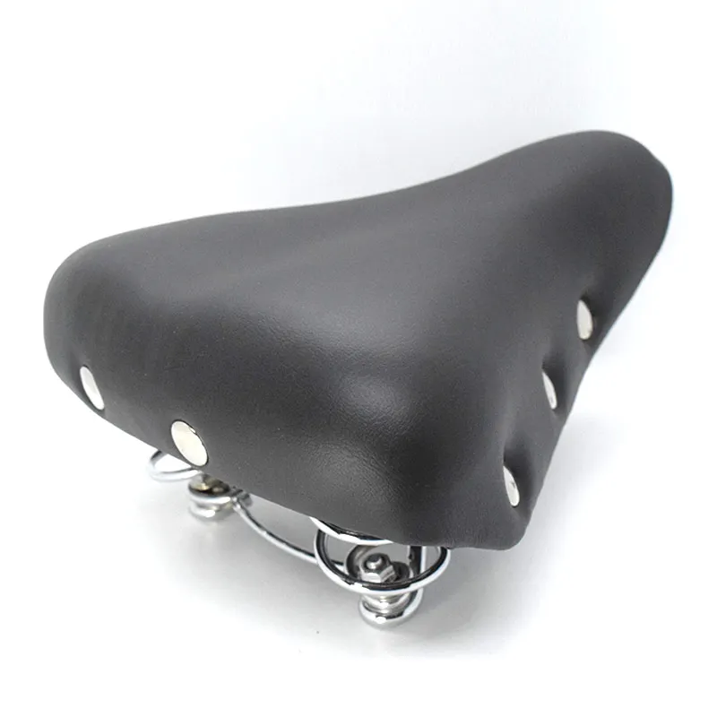Очень красивое цветное кожаное надежное гелевое седло для электрического велосипеда