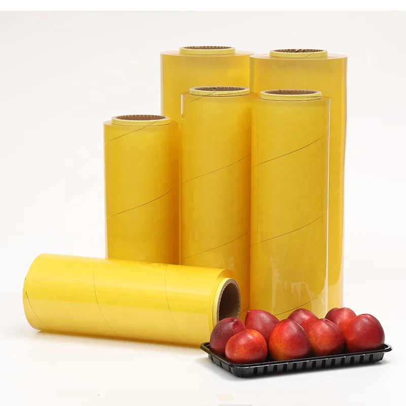 Supermarket Use Food Wrap Hand/ Machine Wrap PVC Cling Film