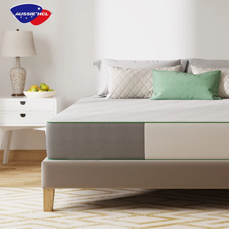 Aussie HCL Colchones breathable europa single bed mattress in a box buy durable king size gel memory natural latex foam mattress