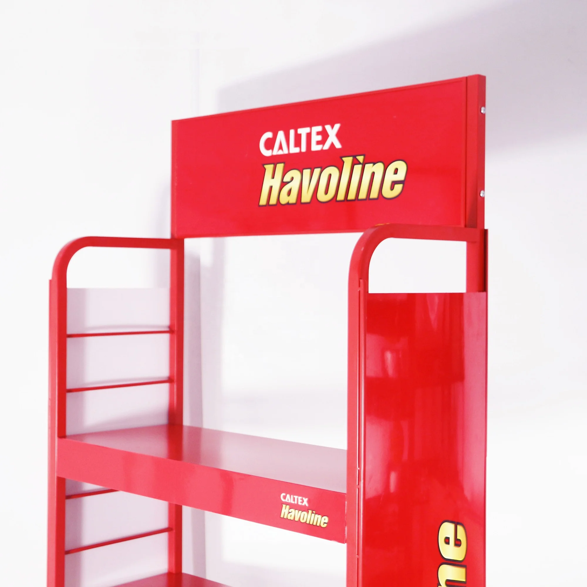 Custom Tall Thickened Car Battery Spare Parts Lubricating Motor Engine Oil Sample Accessories Tool Metal Display Rack Stand