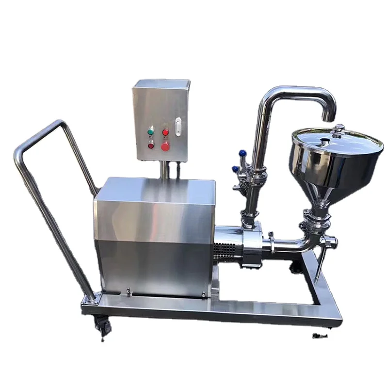 7.5KW Mayonnaise High Shear Inline 3 Stage Emulsification Pump Mixing Pipeline Homogenizer Pump with Hopper