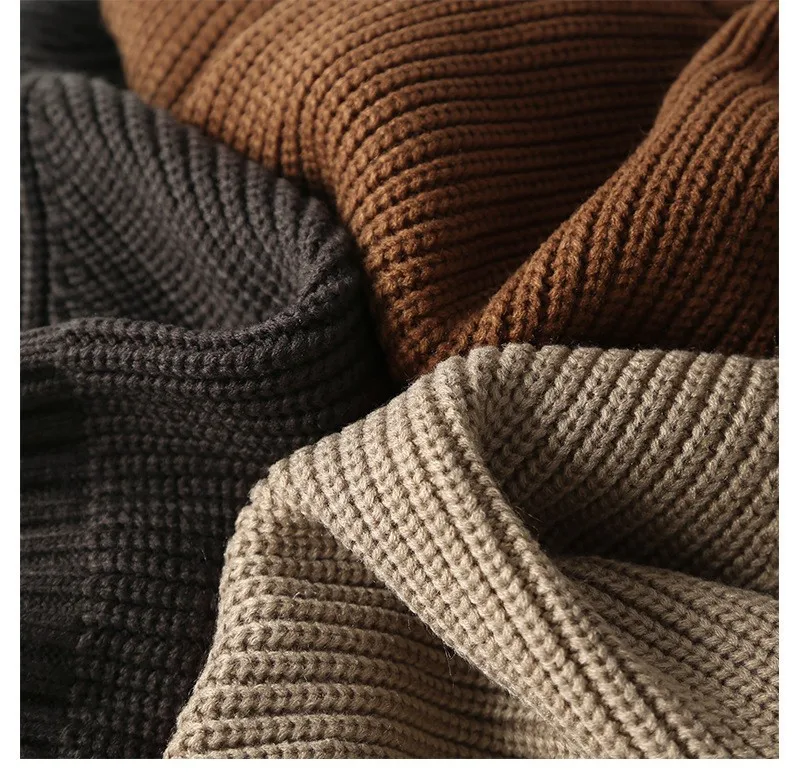 Wholesale Autumn Winter Kids Boys Girls Neutral Cotton Sweaters Half Turtleneck Pure Color Pullover Baby Knitted Sweaters