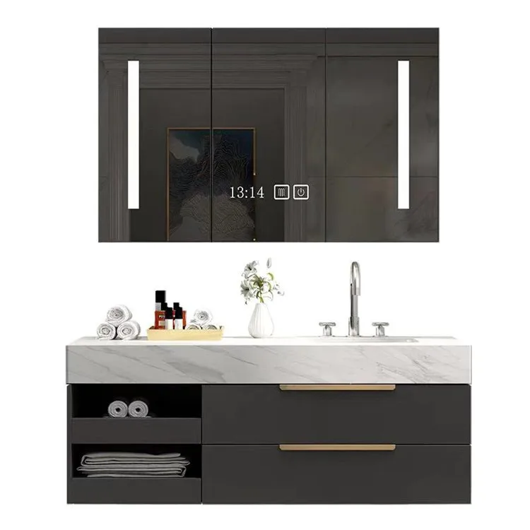 Китайская Фабрика дешевая сантехника ванная комната vanity Смарт зеркало настенный зеркальный