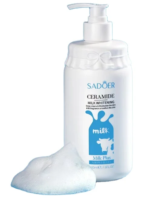 Hot selling bath moisturizing whitening shower gel skin milk fragrance