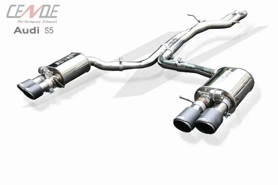  Китайский завод система глушителя выхлопных газов из углеродного волокна для Audi S5 B8 B9 3 0 T