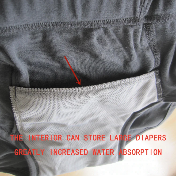 Hygieia Factory Price Washable And Reusable Adult Urinary Incontinence Boxer Brief For The Old Man And Women