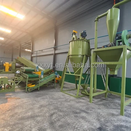 used tire cutting machine tyre crushing equipment rubber production line tyre shredding machine manufacturer