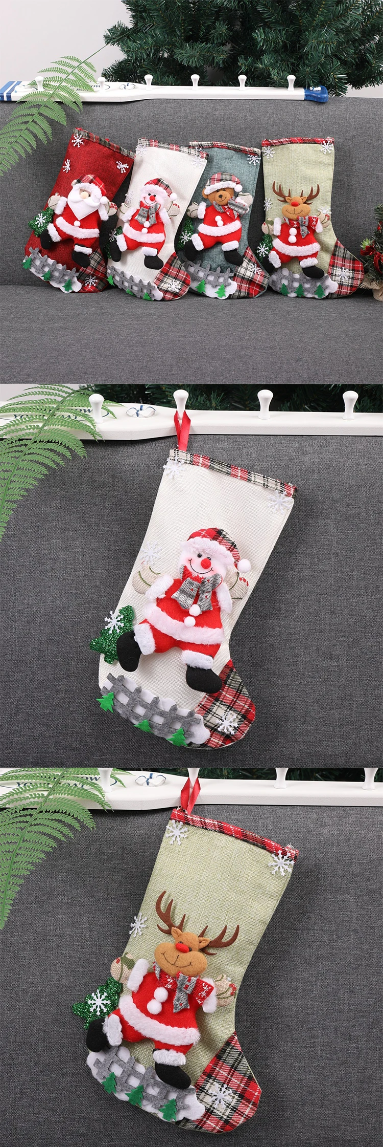 women cozy non skid Christmas winter thermal slipper socks home floor socks