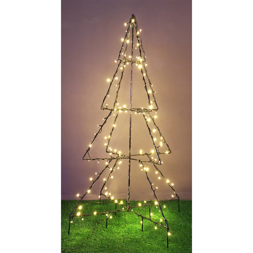 Garden light outdoor decoration WARMWHITE LED METAL 3D TREE LIGHT Christmas outdoor decoration