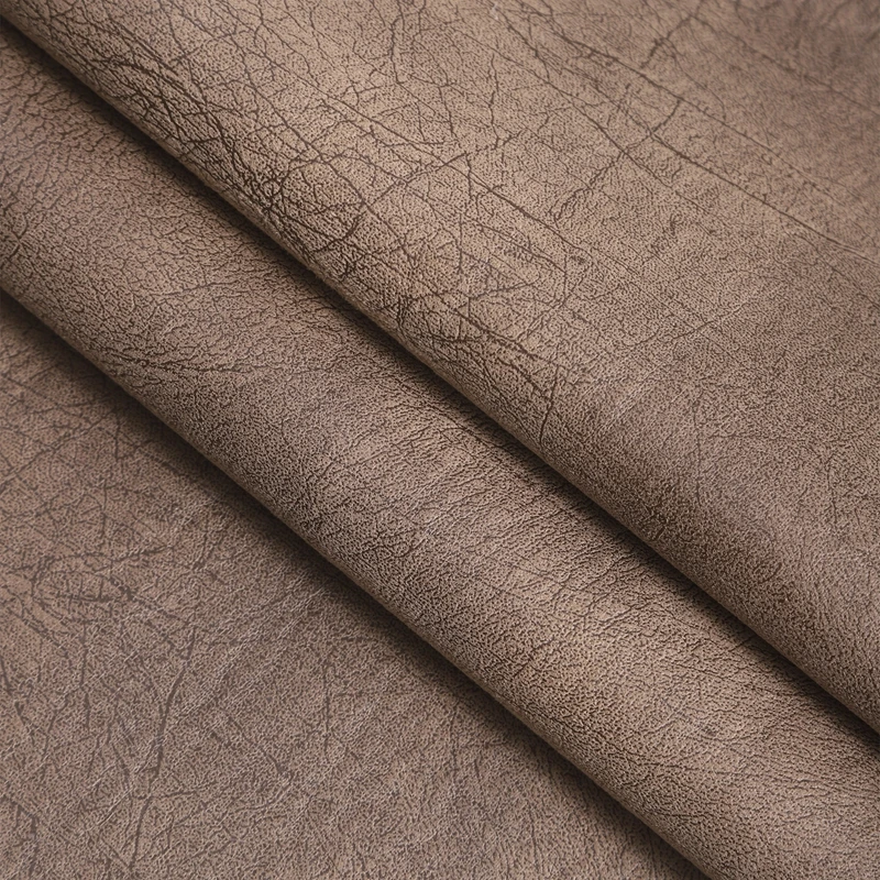 Fabric Factory 100% Polyester Knitted Synthetic Leather Weft Suede headliner fabric For Sofa