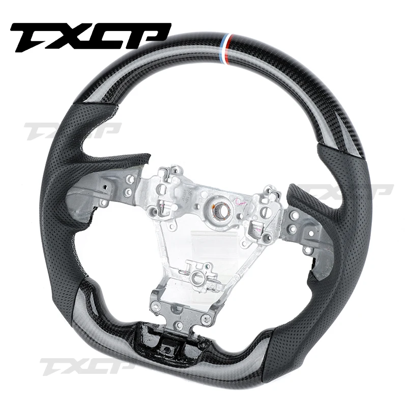 Fit For Subaru Legacy Outback Impreza Forester BRZ STI XV REX WRX Hybrid SVX Custom LED Carbon Fiber Steering Wheel