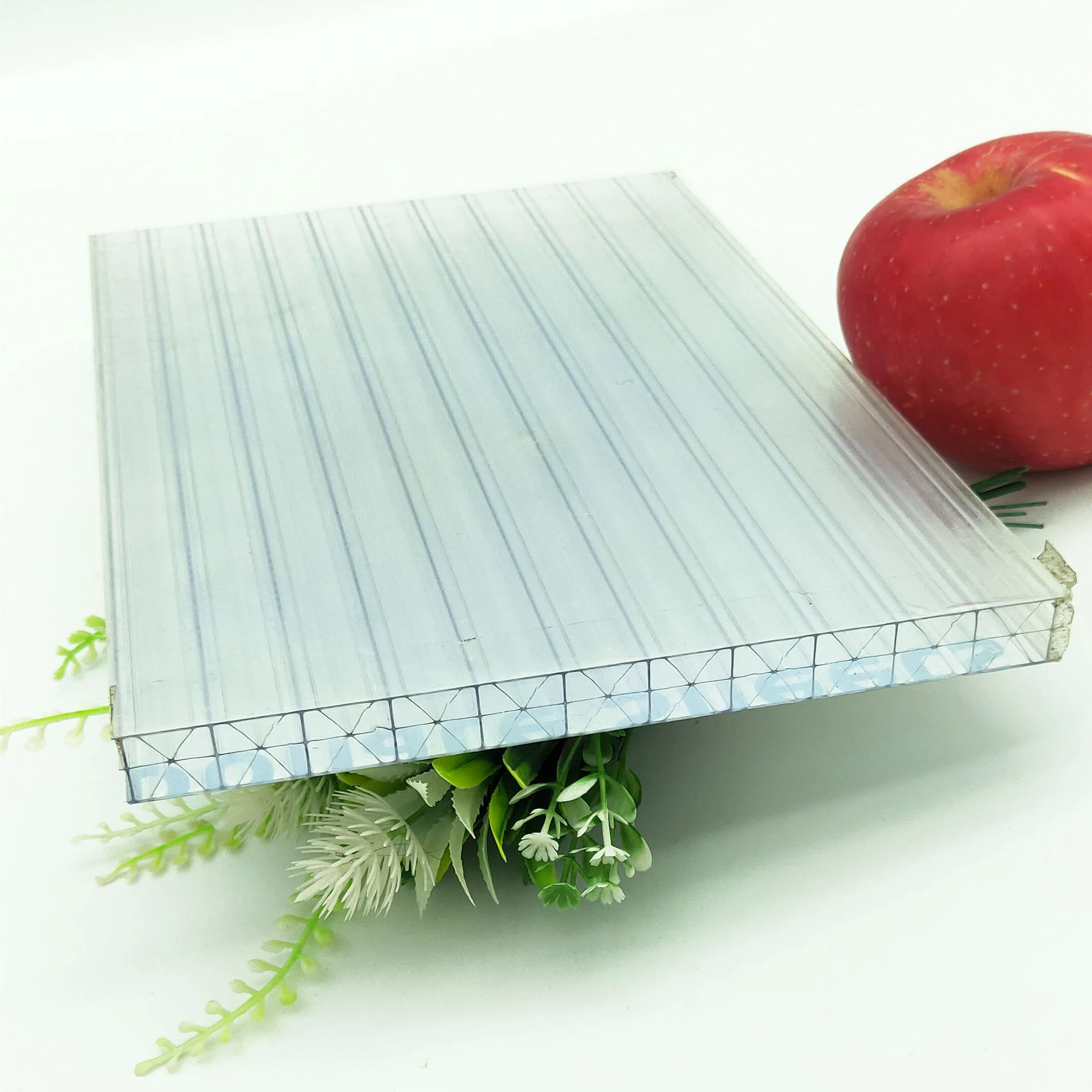 14mm Uv Protected Polycarbonate sheet Anti-fog Polycarbonate 4 layer polycarbonate Greenhouses multilayer pc hollow sheet