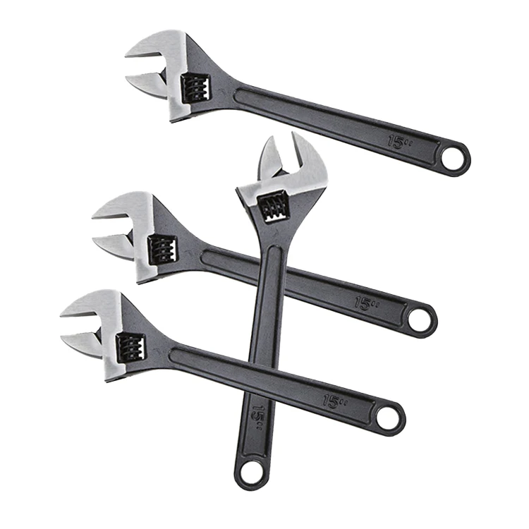 classic chrome plated steel chrome vanadium alloy adjustable wrenches spanner 8-inch combination tool