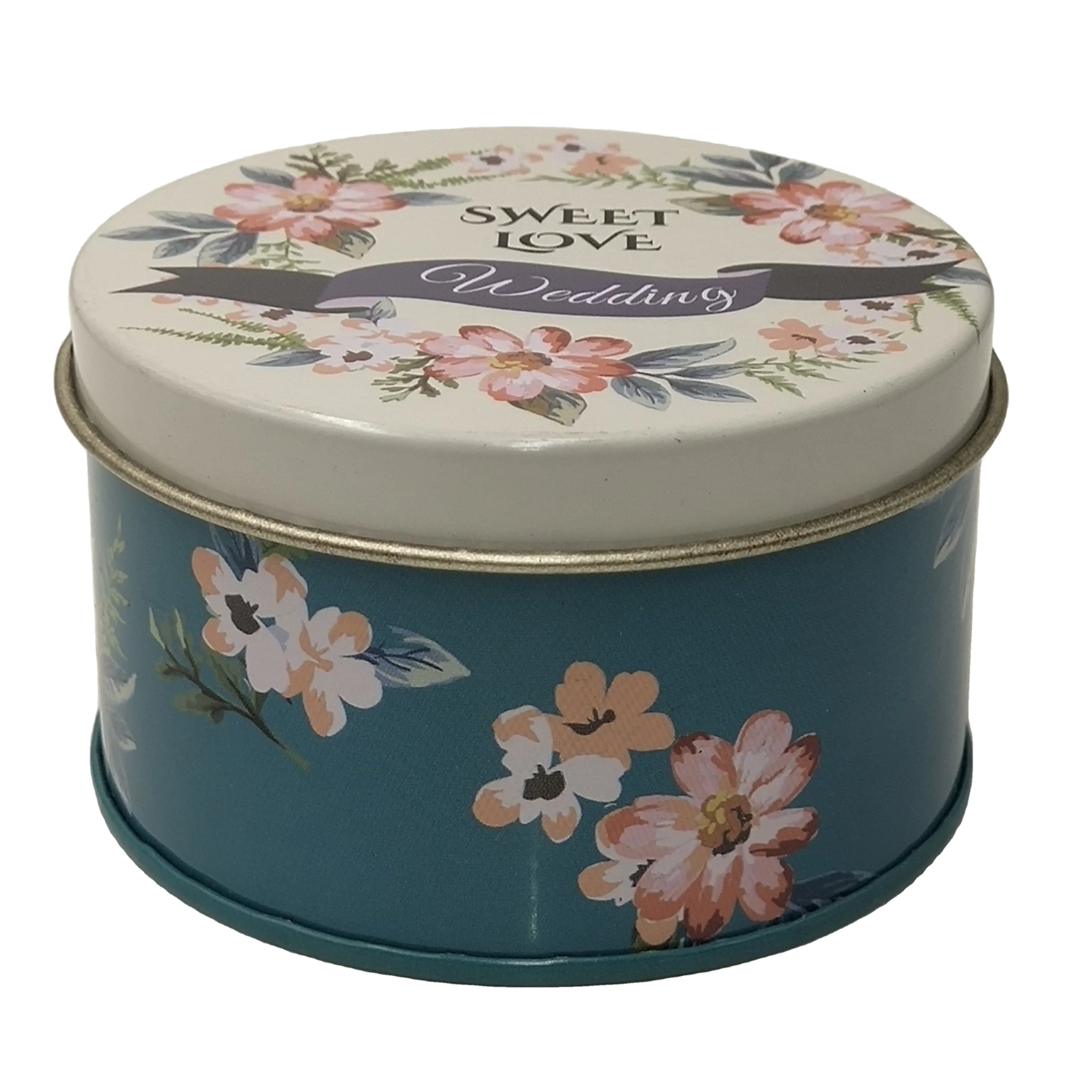 Candle Tin Can Recyclable Metal Candle Box Luxury Tins Metal Round