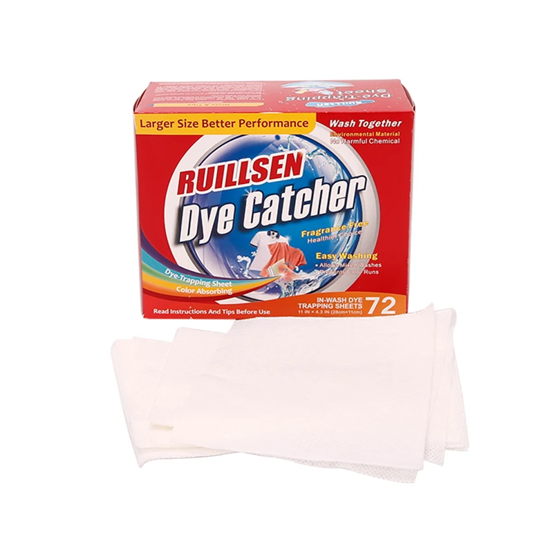 Mix Color Clothes Wash together Dry Colour Absorbing Tablets Sheet laundry magic color grabber sheet DYECATCHER
