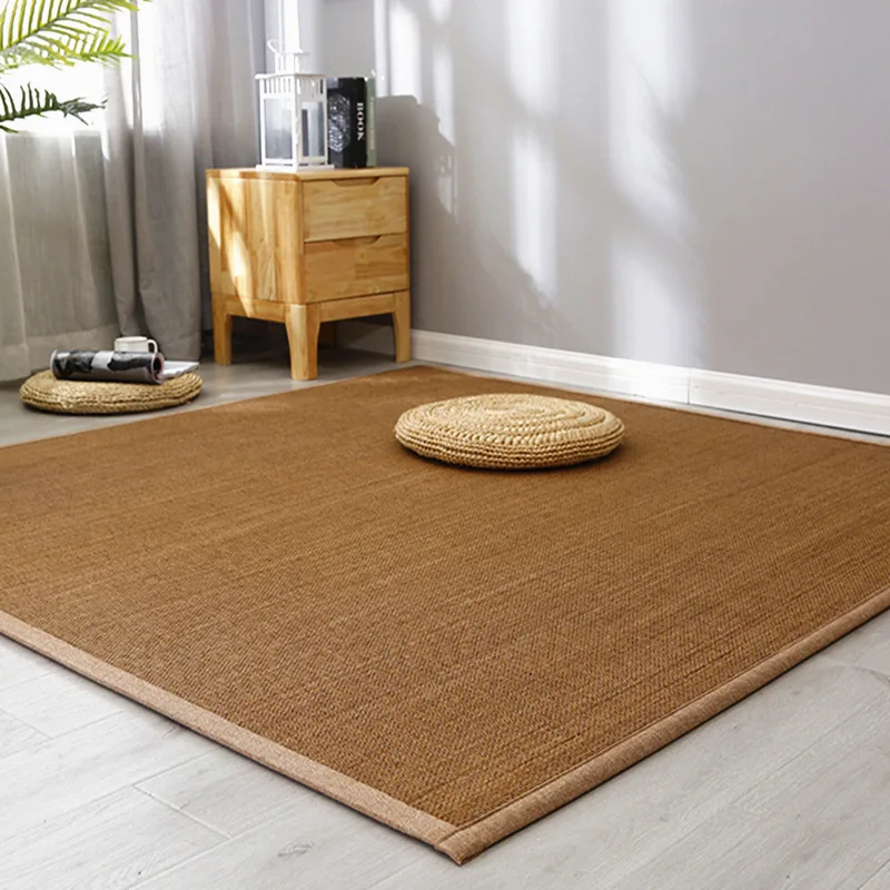 Japanese-style tatami mat bamboo woven floor mat reinforced non-slip carpet Summer mat