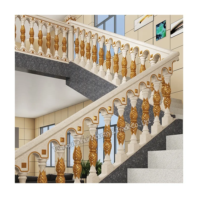 Factory Directly Sells concrete mold Cast In Place cement Stairs Handrail Mould Baluster Molding Plastic Molds for Stair Railing