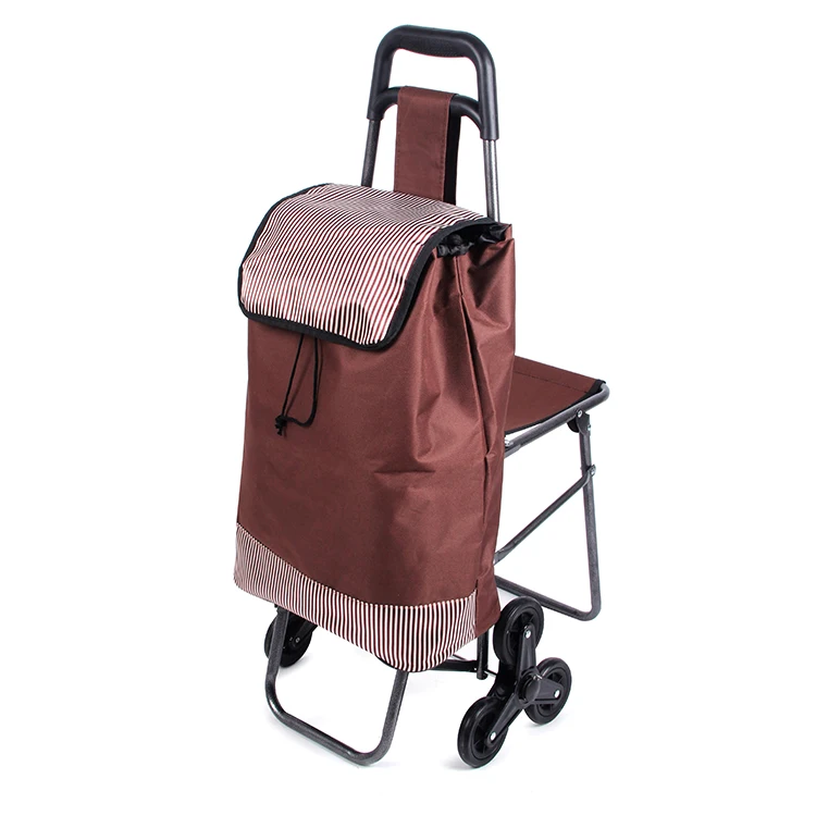 Compact folding luggage cart with capacity 35kg
