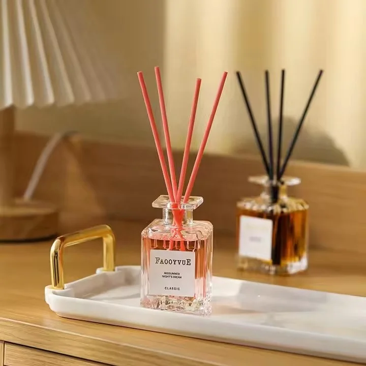 Home Fragrance 50ml Private Label Luxury Glass Bottle Essential Oil Aroma Dry Flower Reed Diffuser reed diffuser diffuser bottle