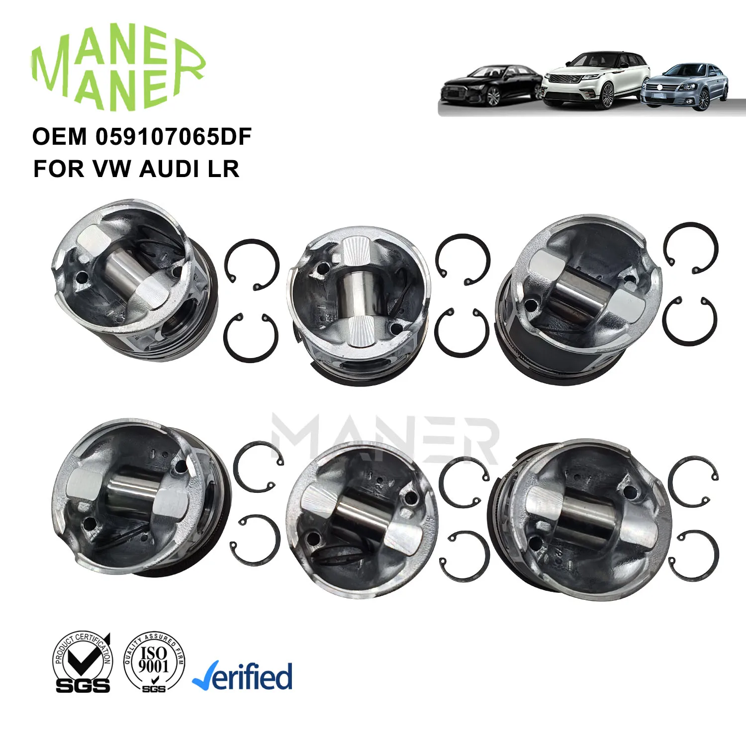 MANER 059107065DF 059107103CC Auto Engine Systems high quality forged pistons for VW Audi Q7 3.0T CRC diesel engine