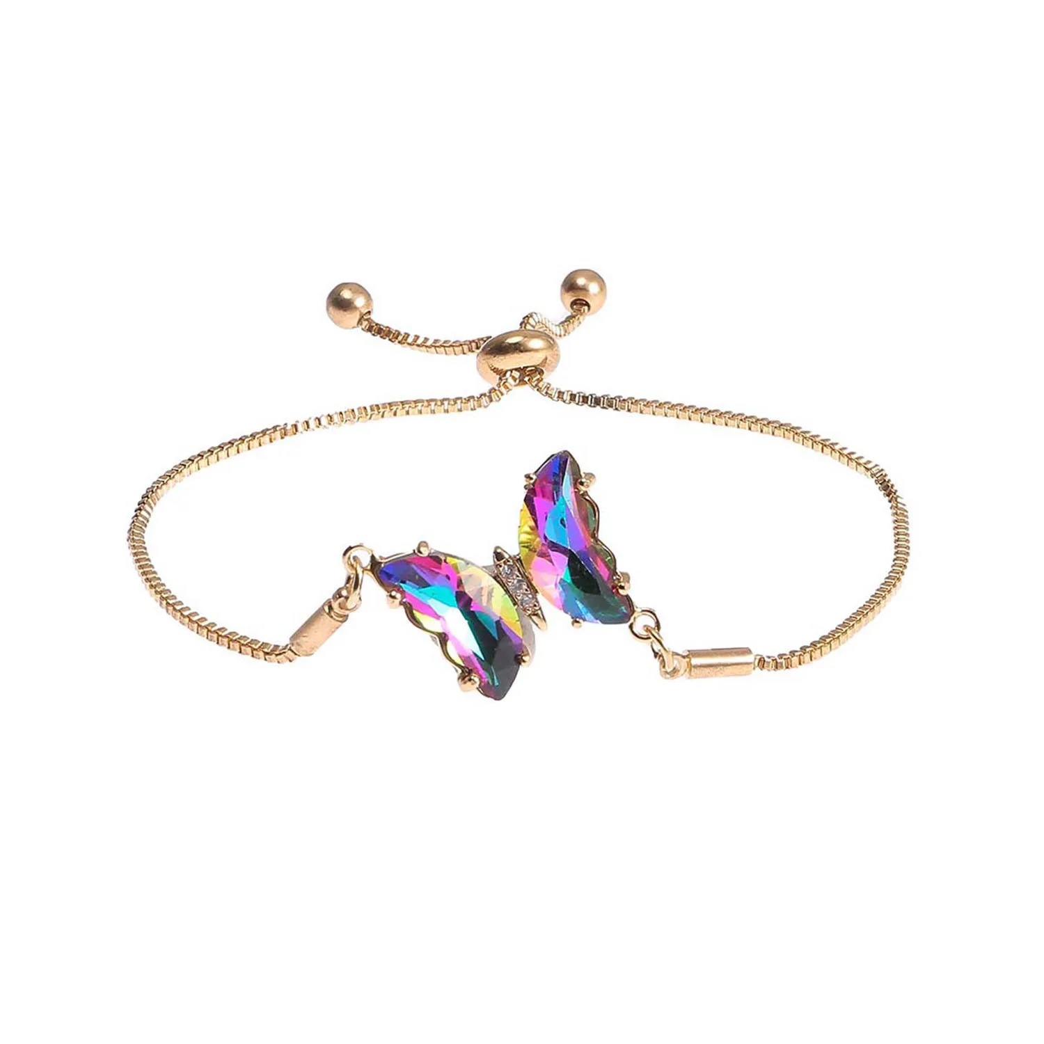 Luxury crystal butterfly bracelet for girls bracelets handmade butterfly  wholesale N80805