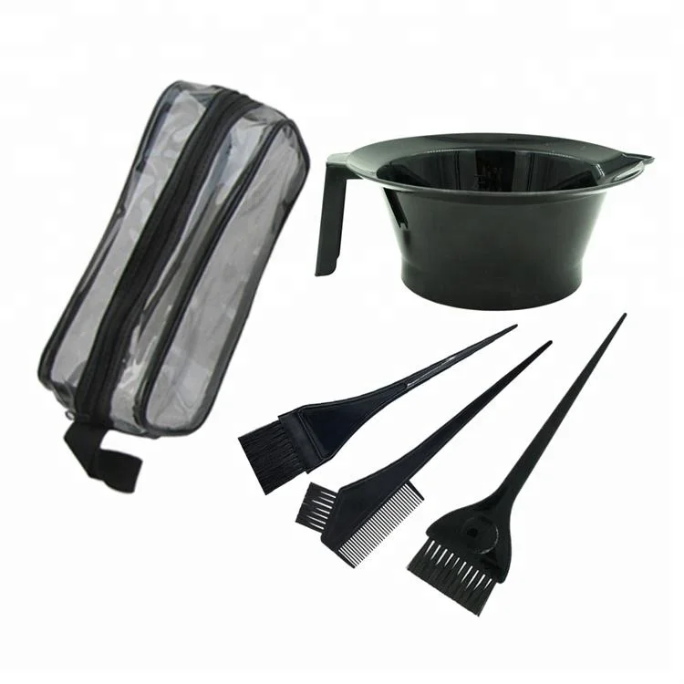 Plastic Dyeing mixing Bowl Brush Comb Set Hair Coloring Tools Kit