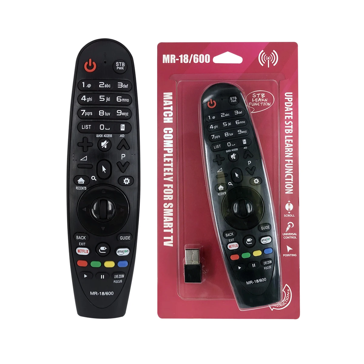 Smart tv remote control for usb MR-18/600 for LG tv control smart remote in wholesale