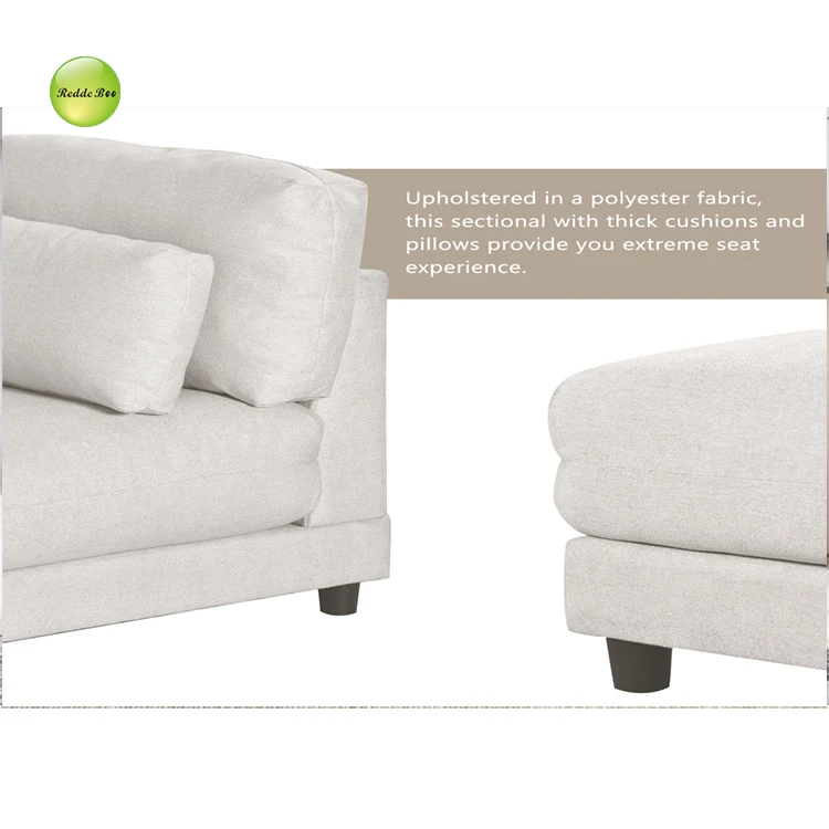 Comfortable Shape Fabric Sectional Living Room Sofa Sofa Set 3 Seater Living Room Furniture Designs