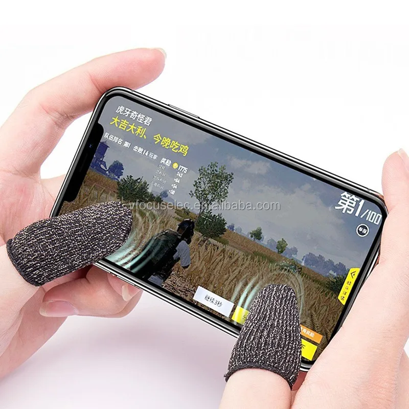 Gloves Phone Game Sweat-Proof Finger Cover Touch Screen Thumb Fingertip Sleeves for Mobile P