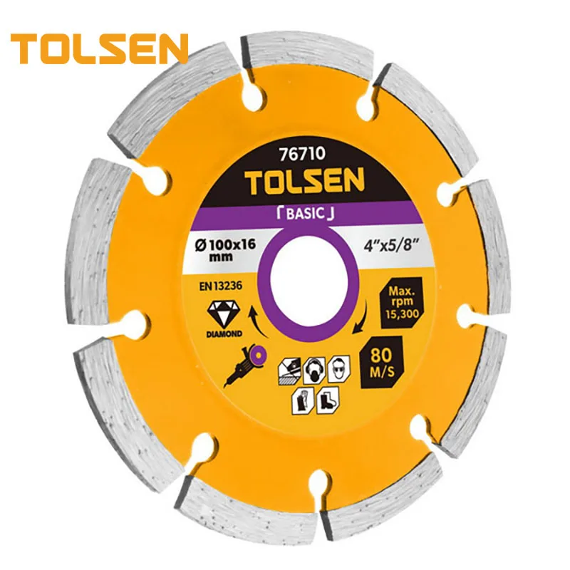 TOLSEN 76710 базовый алмазный диск для сухой резки