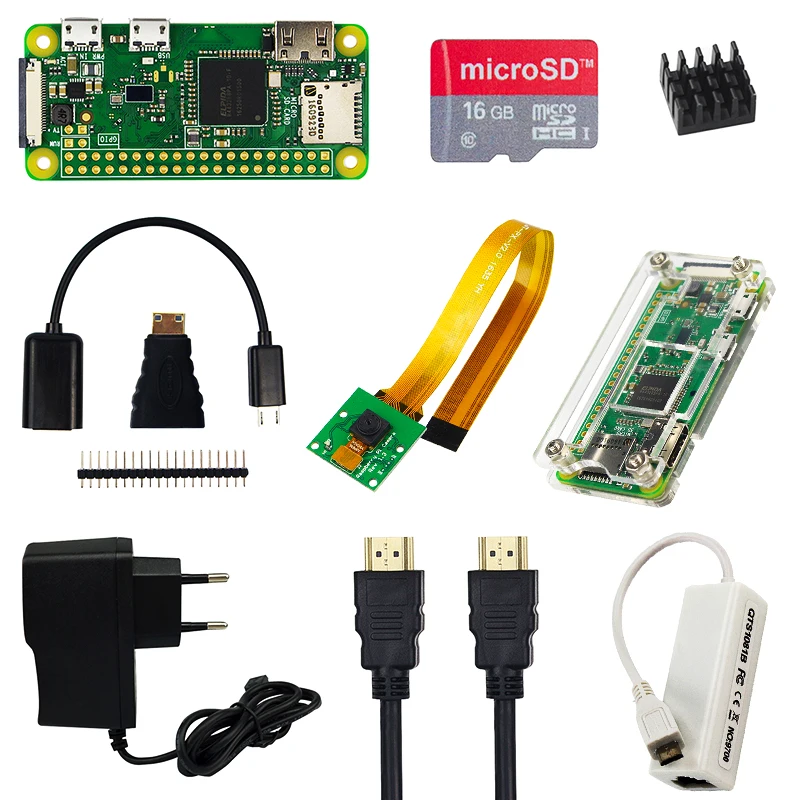 Top quality raspberry pi zero w game full kit with camera and case